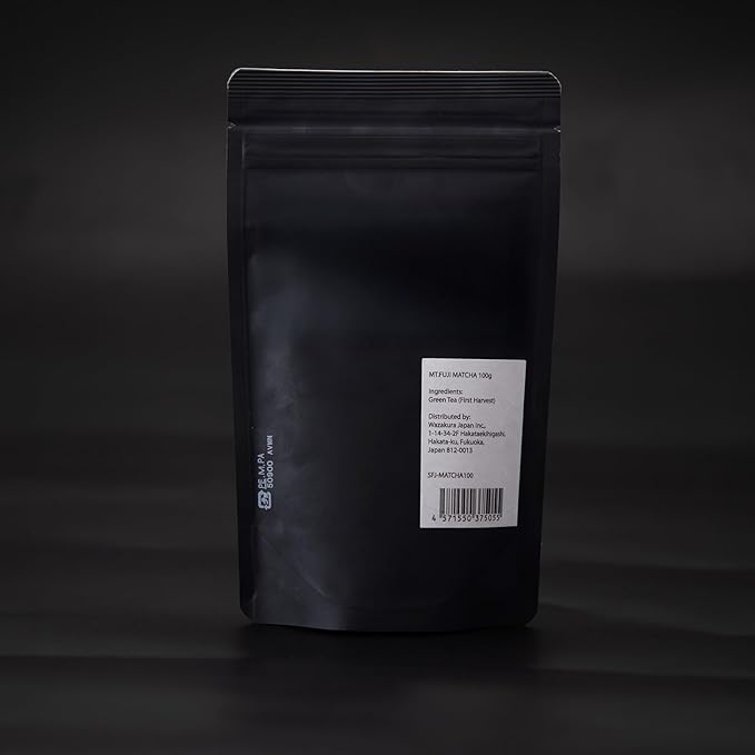 Asayu Japan Matcha Powder - Premium Ceremonial Grade Green Tea, Mt. Fuji Source, Made in Japan (Pouch 100g)