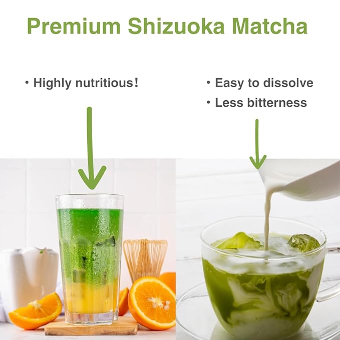 Matcha Powder Japanese highest grade Ceremonial Grade Matcha Green Tea Powder, From Shizuoka, Japan Kanematsu Seicha Brand (50g/1.76oz)