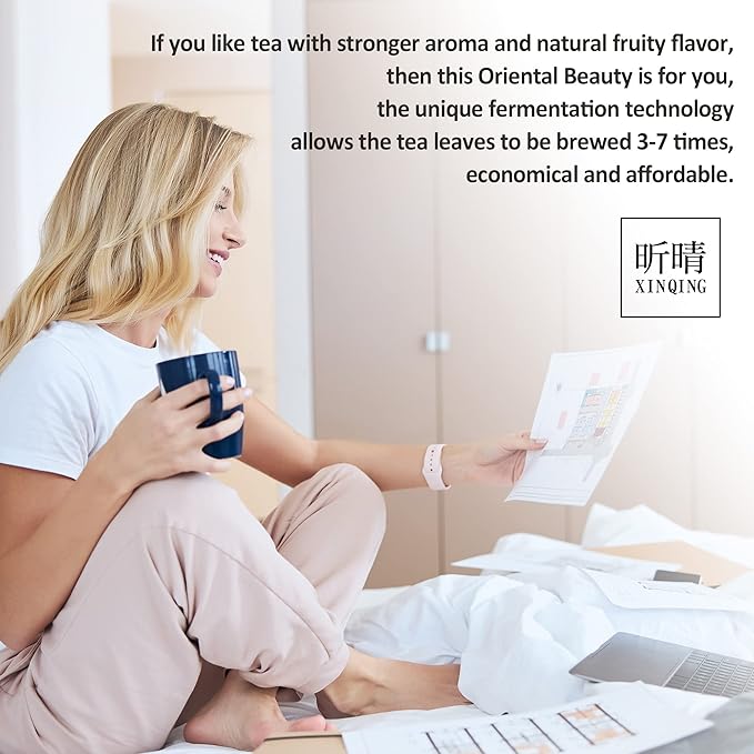 Xin Qing White Oolong Tea Oriental Beauty Tea Taiwan High Mountain Tea Taiwan Gaoshan Ulong Tea Taiwan Oolong Tea Loose Leaf Oolong Tea White Tea 75g
