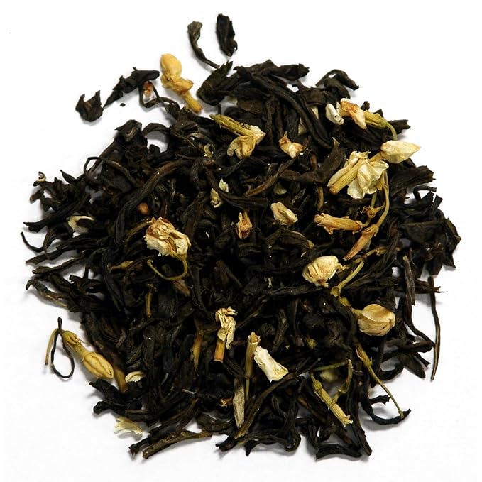 Shanghai Lichee Jasmine Tea Pouches - 4oz | Loose Leaf Green Tea Blend | Sweet Lichee and Gentle Jasmine Aroma | Smooth Sencha Style Tea from Hunan | Brew Hot or Iced for Refreshing Flavor