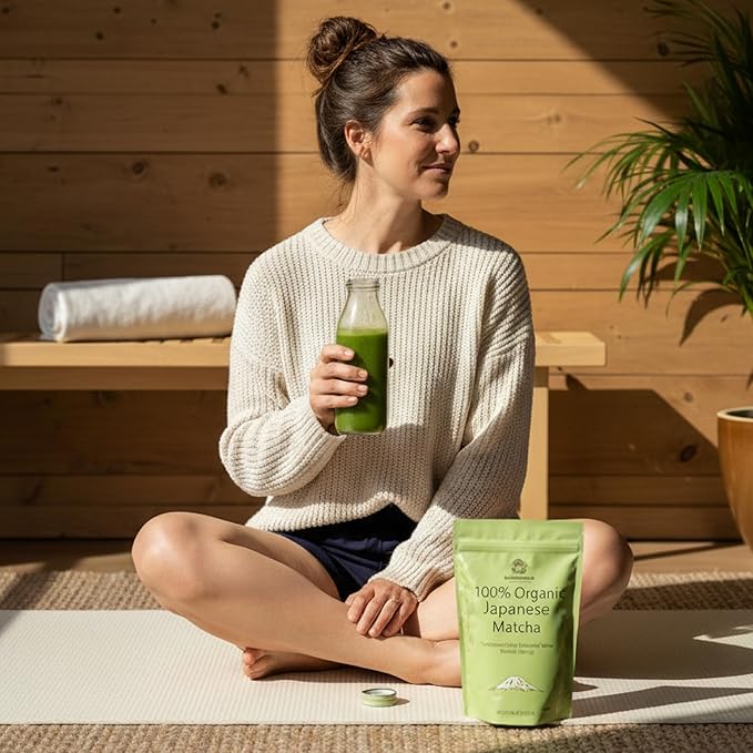 Organic Japanese-Style Matcha Powder – Premium 6A Ceremonial Grade | Antioxidant Rich | Vegan, Smooth & Energizing | 100g – 50 Servings