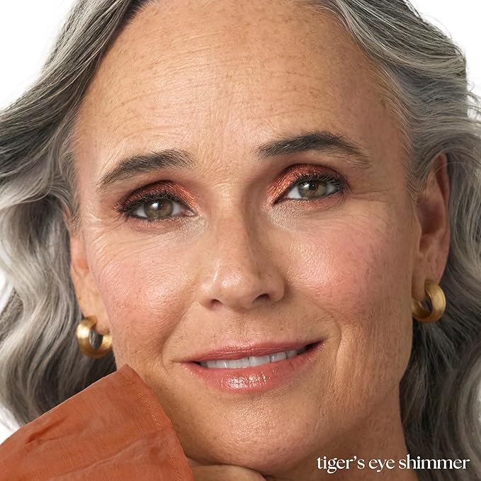 Julep Eyeshadow 101 Cream-to-Powder Waterproof Shadow Stick – Tiger's Eye Shimmer – Long-Lasting, Crease-Proof, Golden Orange Shimmer Cream Eyeshadow with Built-in Smudger