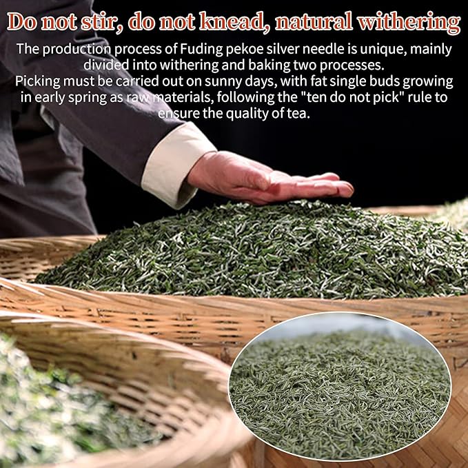 Yuexi Silver Needle White Tea Loose Leaf Premium Silver Needle Tea Authentic Fuding White Tea Core Origin Bai Hao Yin Zhen Tea First Pick 白茶 白毫银针 福鼎白茶 80g/2.82oz