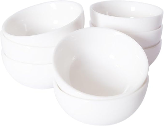 Gongfu Tea Cup 1.8 oz Porcelain Teacups White Tea Cups Small Cups Set of 8
