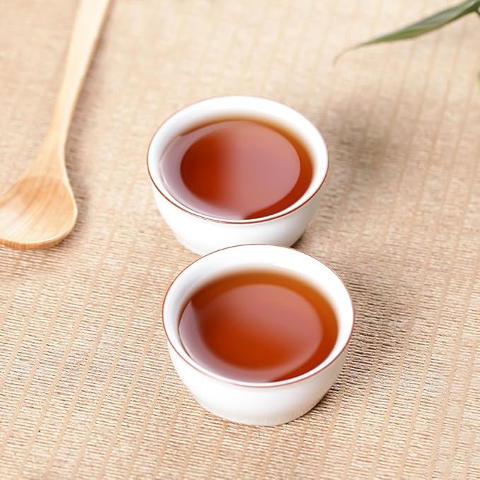 SANRAN Puer Tea Loose Leaf, Ripe Pu'erh Tea, Aged Black Pu'er Tea, 8.82oz