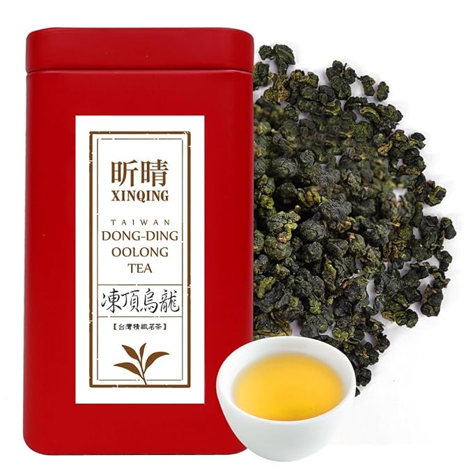 Xin Qing Taiwan Oolong Tea Taiwanese High Mountain Oolong Tea Taiwan Gaoshan Ulong Tea Loose Leaf Oolong 200g/7.05oz