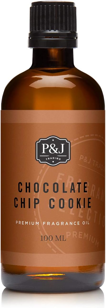 P&J Fragrance Oil | Chocolate Chip Cookie Oil 100ml - Candle Scents for Candle Making, Freshie, Soap Making Supplies, Diffuser Oil Scents
