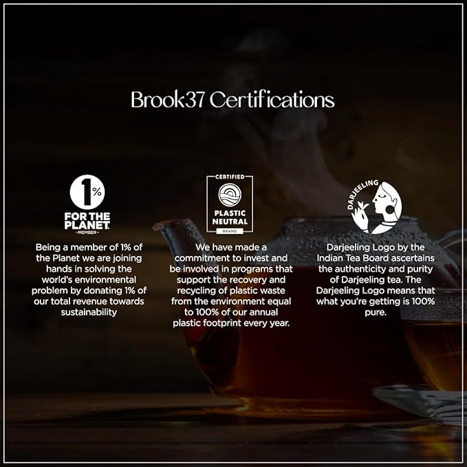 Brook37 Phyllis Earl Grey Eco Black Tea - Premium Flavored Tea with Lavender, Pineapple & Calendula | Caffeinated Gourmet Tea Blend | 20 Biodegradable Pyramid Bags | Elegant Gift for Tea Lovers