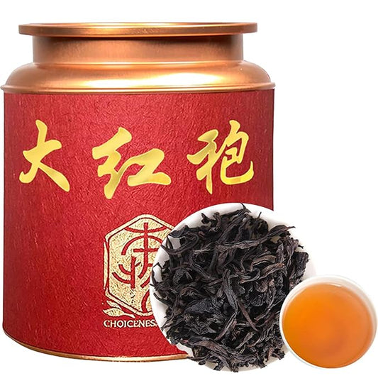 Yuexi Da Hong Pao Oolong Tea Loose Leaf Dahongpao Big Red Robe Chinese Tea Dahongpao Oolong Tea Fujian Wuyi Mountain Core Area Strong Flavors Aftertaste Sweet 大红袍 乌龙茶 武夷山 茶叶 120g/4.23oz