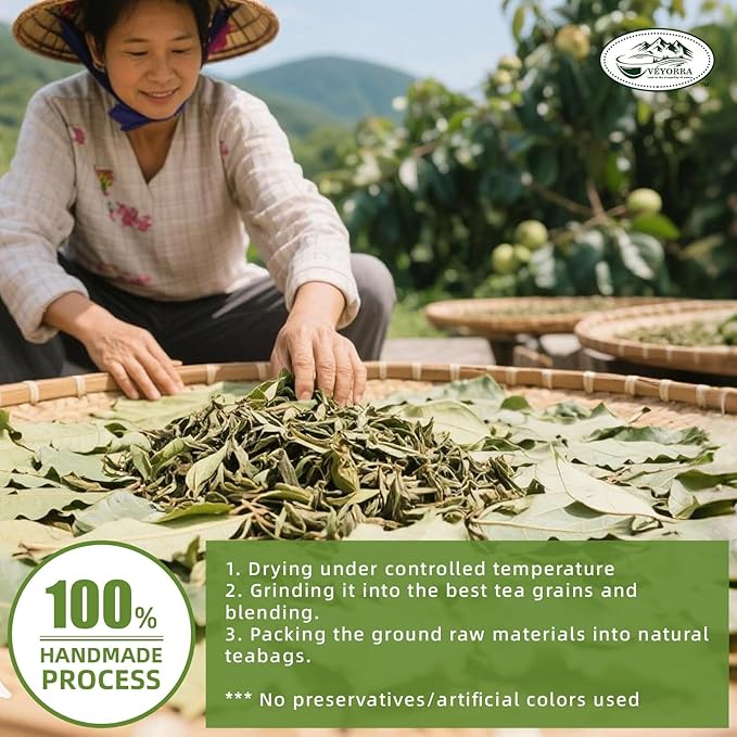 Soursop Leaves Tea Bags, 30 Teabags - Premium Soursop Graviola Leaves - Hojas De Guanabana Tea - Non-GMO - Caffeine-free - Improve Digestion, Support Healthy Skin & Sleep