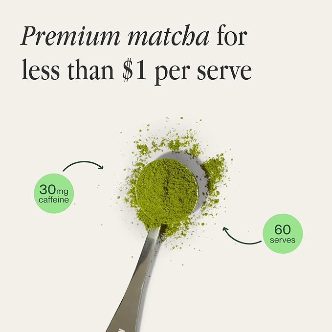Morning Made Cinnamon Flavored Ceremonial Grade Matcha Powder | 8.46oz (240g) Resealable Tin | 60 Servings Premium Japanese Green Tea | Sweetened with Organic Sugar | Rich in Antioxidants & Energy Boosting