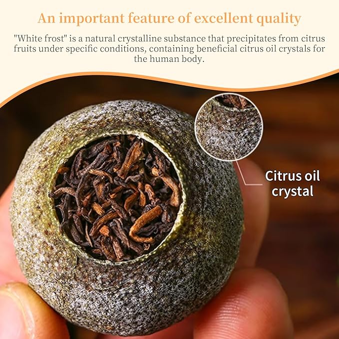 XIXICHA Puerh Tea Premium Tangerine Peel Pu-erh Tea 5.64oz(160g) Xiao Qing Gan Xinhui ChenPi Pu'er Citrus Yunnan Puerh Green Orange Peel 陈皮普洱茶 普洱小青柑 广东新会小青柑 云南勐海普洱茶 熟茶