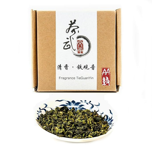 ChaWuWarmSun-[AA] Fragrant TieGuanYin Oolong Tea,3.5oz/100g,WuLong Tea Loose Leaf Wu Long,Origin of AnXi,FuJian,Chinese