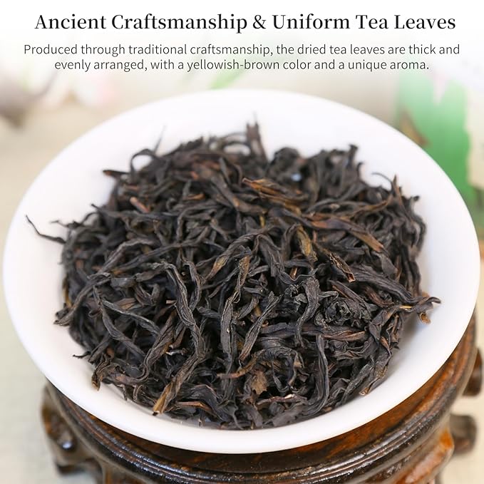 Yuexi Phoenix Oolong Tea Loose Leaf Ya Shi Xiang Dancong Tea Loose Leaf 4.23oz/120g Top-grade Chaozhou Phoenix Mountain Tea Rich Flavor 凤凰单枞 鸭屎香 潮州乌岽乌龙茶 单枞茶叶鸭屎香