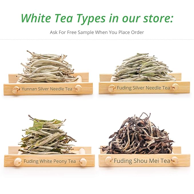Oriarm Fuding Silver Needle White Tea Loose Leaf - Bai Hao Yinzhen Chinese Silver Tips Tea 2nd Grade - 100g (3.53-ounce)