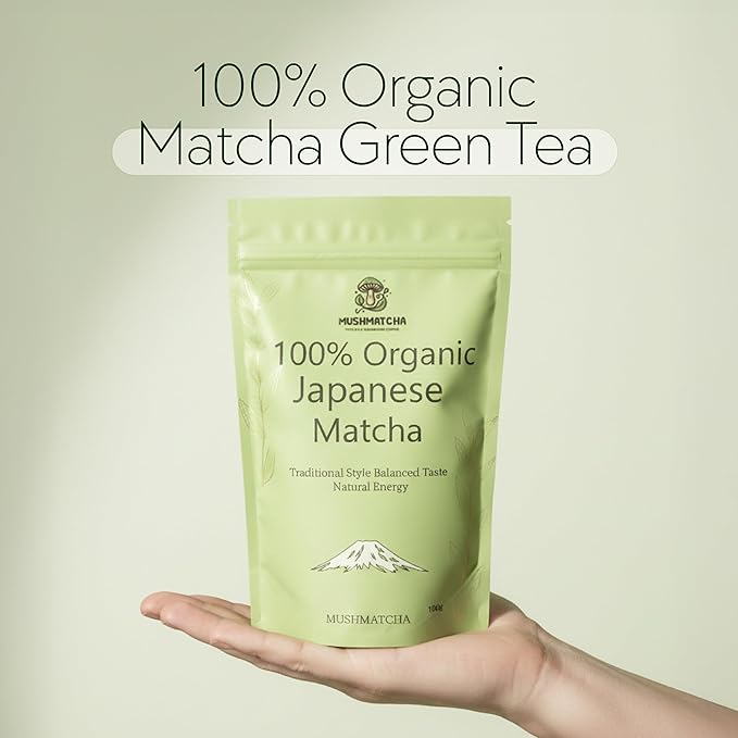 Organic Japanese-Style Matcha Powder – Premium 6A Ceremonial Grade | Antioxidant Rich | Vegan, Smooth & Energizing | 100g – 50 Servings