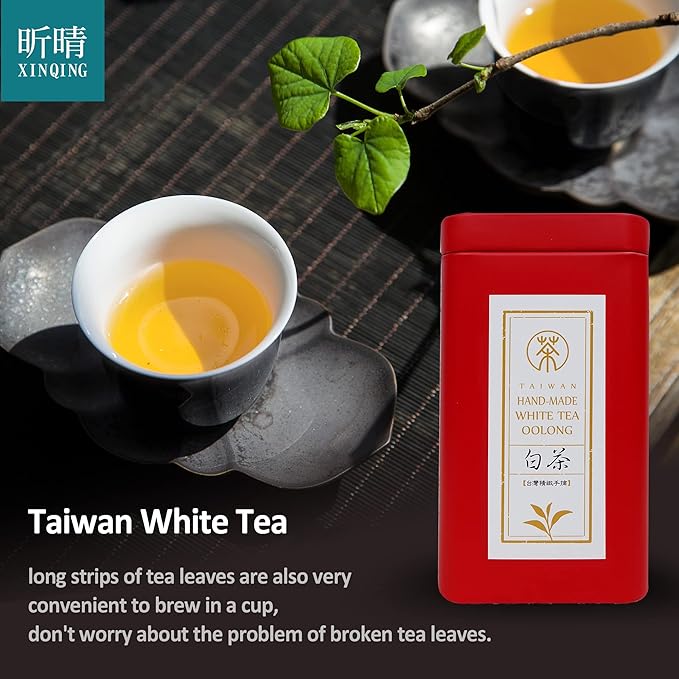 Xin Qing White Oolong Tea Oriental Beauty Tea Taiwan High Mountain Tea Taiwan Gaoshan Ulong Tea Taiwan Oolong Tea Loose Leaf Oolong Tea White Tea 75g