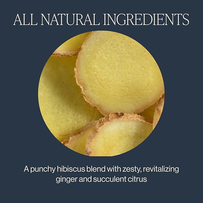 Rishi Tea Tangerine Ginger Herbal Tea - Organic Loose Leaf Tea, Caffeine Free Digestive Tea Blend with Hibiscus, Spicy Ginger & Citrus - 16 Ounces, 50+ Servings