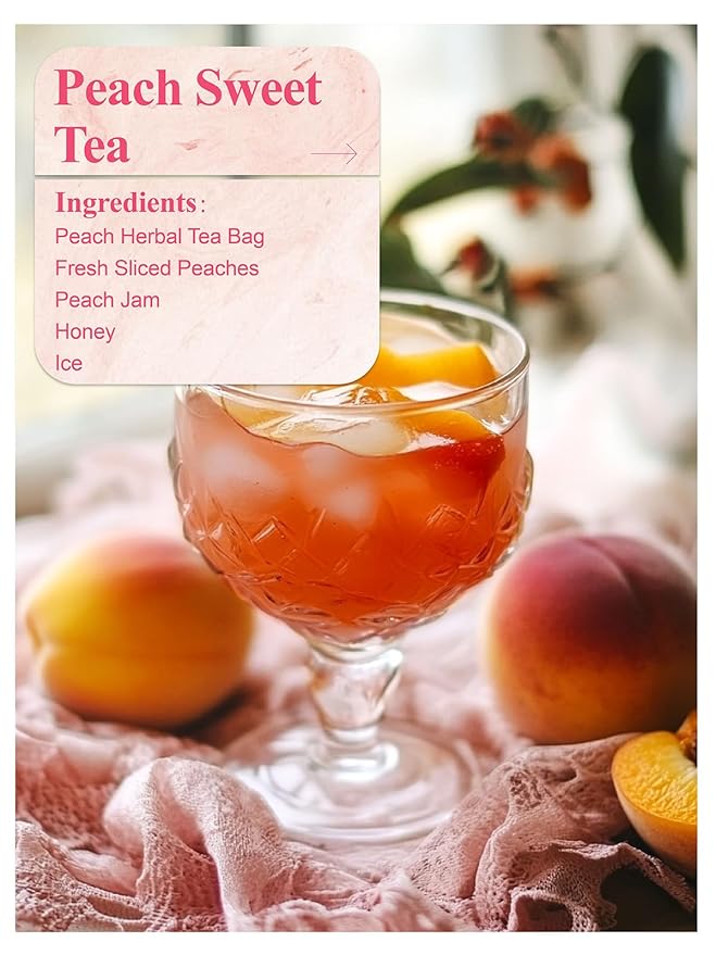LOOMICA Peach Herbal Tea, Caffeine-Free, Peach Tea Bags with Rosehip, Hibiscus, Chamomile & Orange Peel, Naturally Balanced Sweet & Tangy, Refreshing Fruity Herbal Blend, No Artificial Sugar, 20 Counts (Pack of 2)