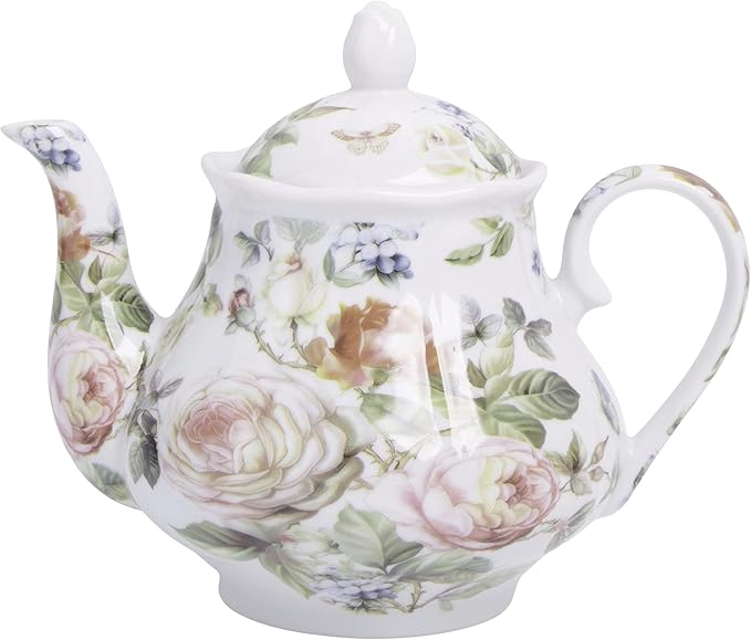 European Style Ceramic Teapot Coffee Pot Water Pot Porcelain Vintage Gift Tea Pot - Sunlight Rose