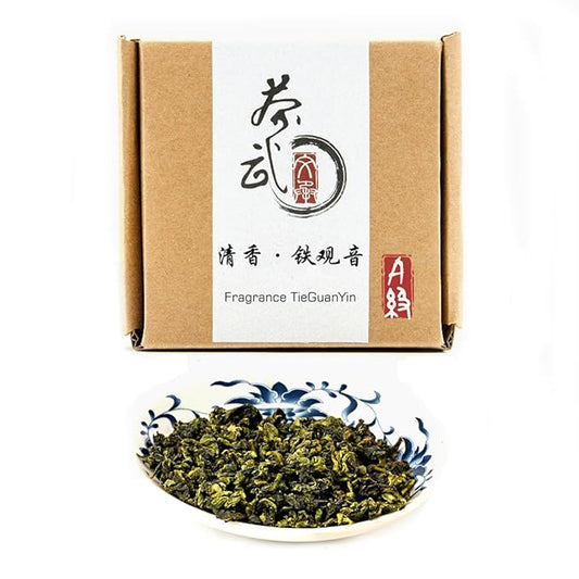 ChaWuWarmSun-[A] Fragrant TieGuanYin Oolong Tea,3.5oz/100g,WuLong Tea Loose Leaf Wu Long,Origin of AnXi,FuJian,Chinese