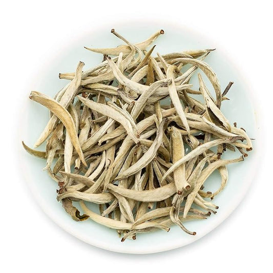 Oriarm Imperial Yunnan Silver Needle White Tea Loose Leaf - Bai Hao Yinzhen Chinese Silver Tips Tea- Caffeine Level Low - 100g (3.53-ounce)