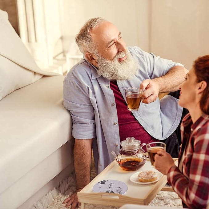 SANRAN Puerh Tea Cake, Aged Ripe Pu Erh Tea, Chinese Yunnan Puer Tea Cake, 12.6oz/Pack