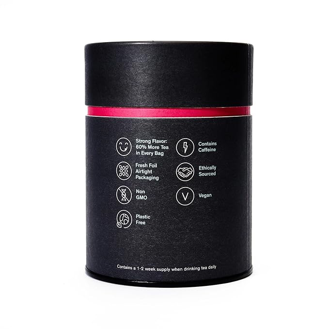 August Uncommon Low Country Bourbon Sugar Black Tea – Vegan, Non-GMO Loose Tea Leaves – Energize Your Day with Southern Wild Flavor in a Convenient Can with 15 Plastic-Free Bags