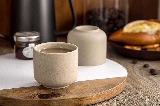 Ceramic teacups set of 4,No Handle Chinese KungFu Tea cups,3.5oz Teacups Japanese Teacup Set,Ceramic Tea Cup,4Pcs