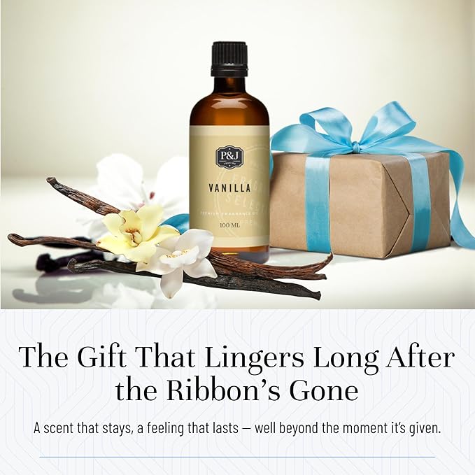 P&J Fragrance Oil - Vanilla 100ml - Candle Scents, Soap Making, Diffuser Oil, Fresh Scents