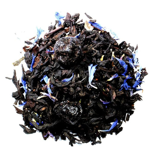 Nelson's Tea - Blueberry Earl Grey - Black Loose Leaf Tea - Black tea, Blueberries, and cornflower petals (Sample 0.4 Oz)