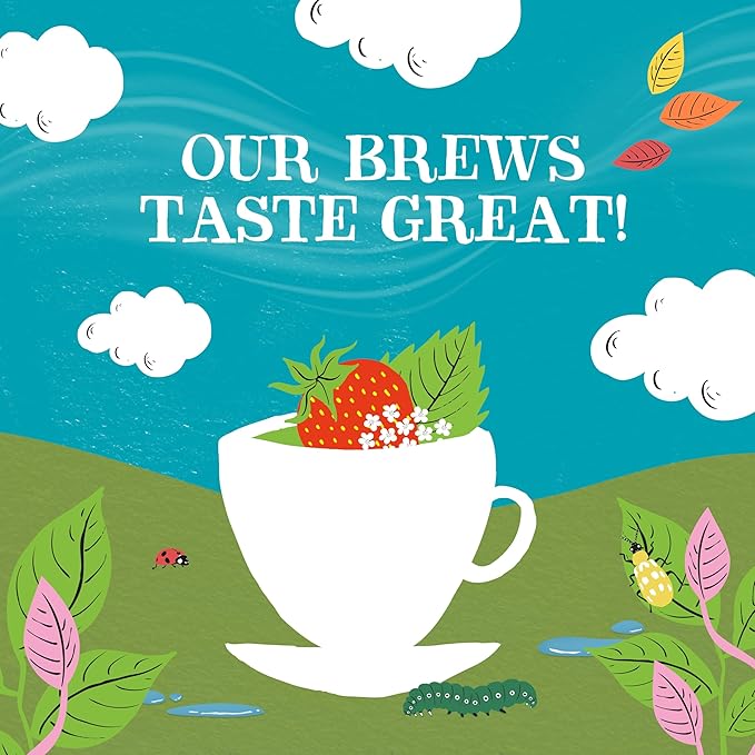 Clipper Tea Strawberry & Elderflower Herbal Tea – Caffeine Free, USDA Organic, Great Hot or Iced – Refreshingly Fruity, Natural, Fair & Delicious – 50 Tea Bags