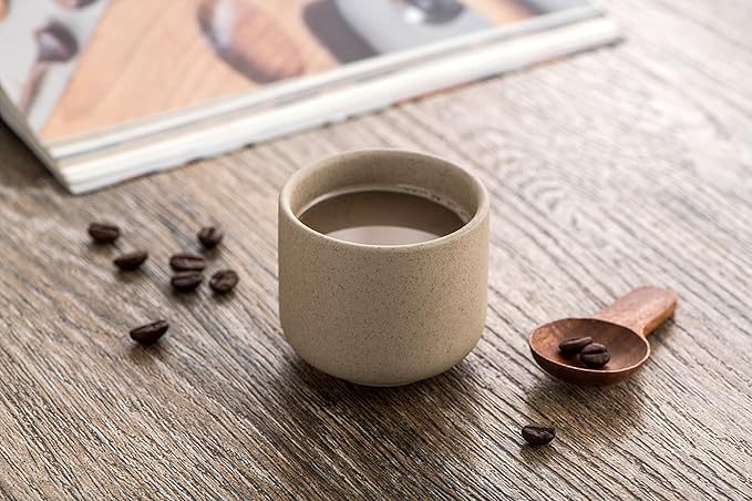 Ceramic teacups set of 4,No Handle Chinese KungFu Tea cups,3.5oz Teacups Japanese Teacup Set,Ceramic Tea Cup,4Pcs