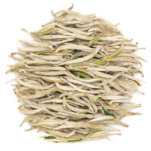 Oriarm Fuding Silver Needle White Tea Loose Leaf - Bai Hao Yinzhen Chinese Silver Tips Tea 2nd Grade - 250g (8.82-ounce)