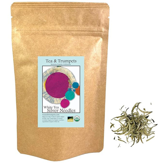 USDA Organic Silver Needles Loose Leaf White Tea - 4 oz