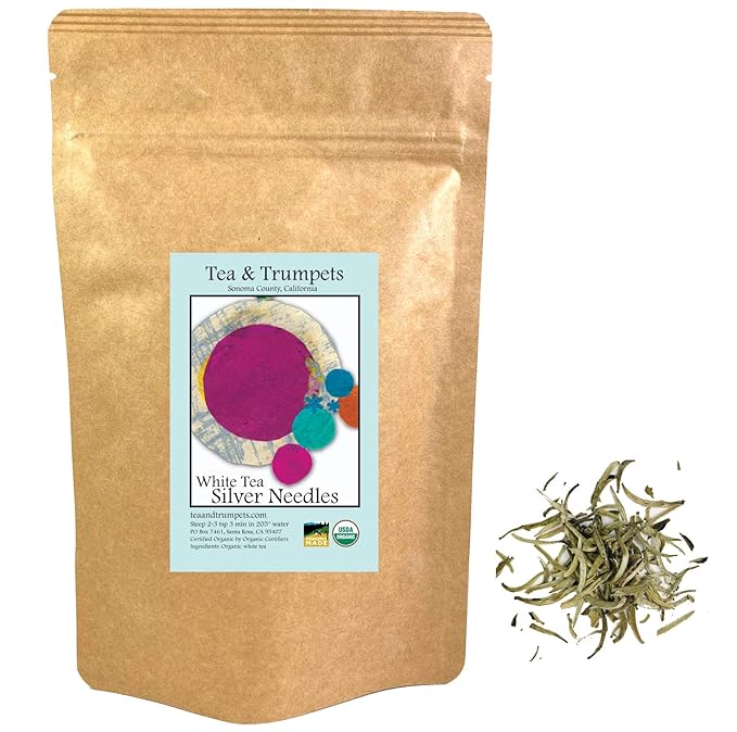 USDA Organic Silver Needles Loose Leaf White Tea 8 oz