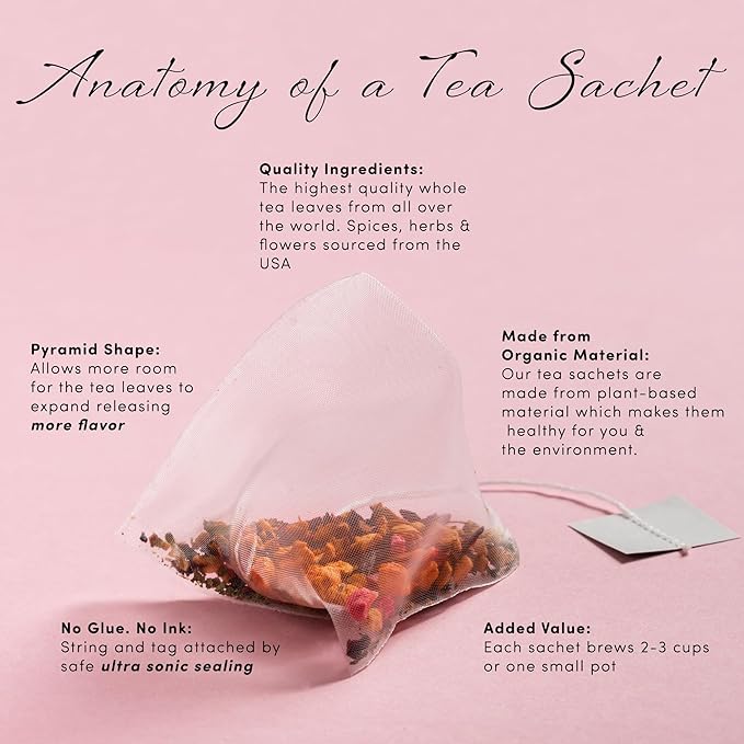 La Tea Dah Peach Green Tea - Gunpowder Green With Natural Peach & Apricot Flavor, Unsweetened & Lightly Caffeinated Dessert Tea, Serve Hot or as Iced Tea (12 Tea Bags)
