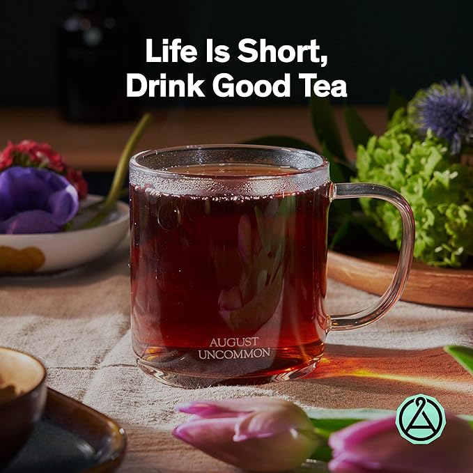 August Uncommon Low Country Bourbon Sugar Black Tea – Vegan, Non-GMO Loose Tea Leaves – Wild Flavor in a 1.75oz Resealable Pouch (Makes 15-30 Cups)