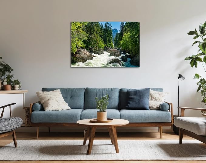 SKASNFAI Yosemite Wall Art for Office Pictures Landscape Wall Decor National Park Mountain Nature Posters Print Canvas Artwork for Living Room (20L x 30W)