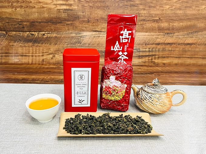 Xin Qing Taiwan Oolong Tea Taiwanese High Mountain Oolong Tea Taiwan Gaoshan Ulong Tea Loose Leaf Oolong 200g/7.05oz