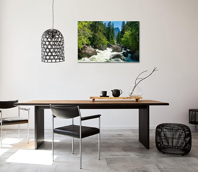 SKASNFAI Yosemite Wall Art for Office Pictures Landscape Wall Decor National Park Mountain Nature Posters Print Canvas Artwork for Living Room (20L x 30W)