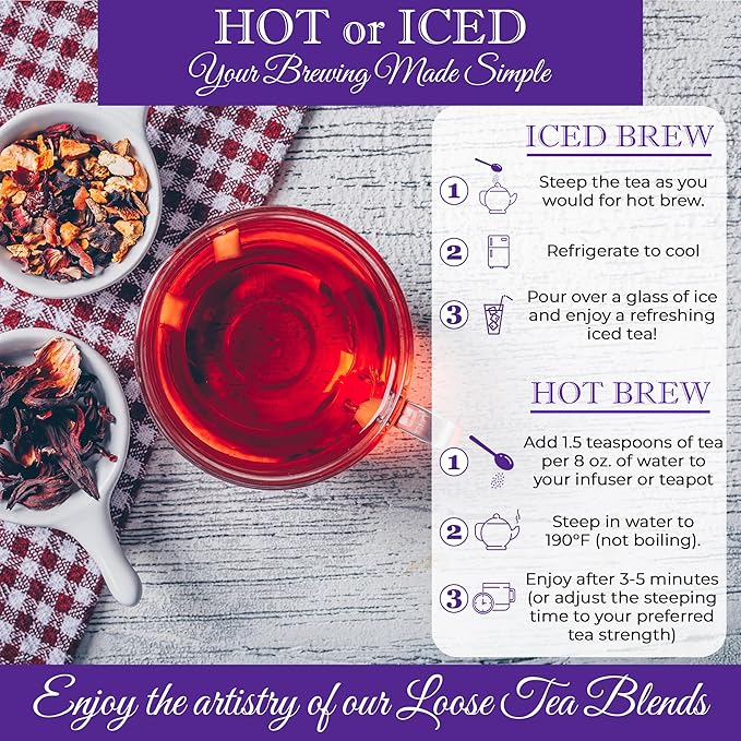 Bellasia Tea Peach Fantasy for Kids Using Real Fruit Pieces - Caffeine Free Herbal Tea Blend with Real Ingredients & Balanced Flavor- Add Loose Leaf Tea to Your Child’s Routine for A Fun & Tasty Drink