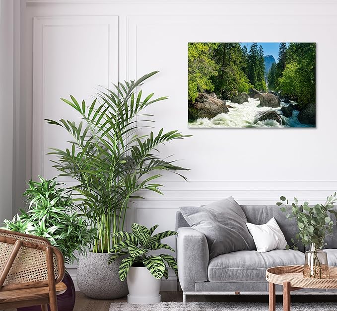 SKASNFAI Yosemite Wall Art for Office Pictures Landscape Wall Decor National Park Mountain Nature Posters Print Canvas Artwork for Living Room (20L x 30W)